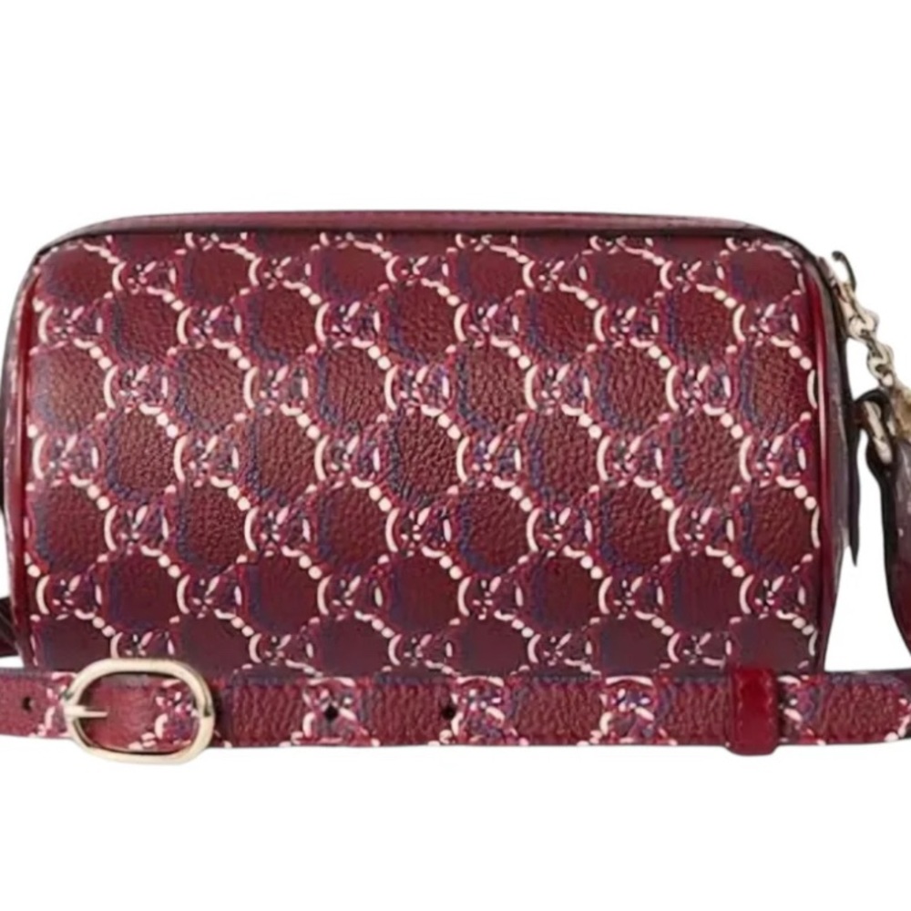 Gucci Shadow GG Monogram Crossbody Bag Burgundy – New – Authentic